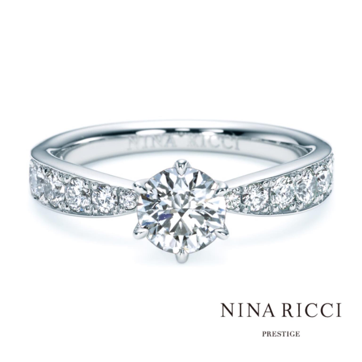 🕊Infini 永遠🕊 古くからファッションやフレグランスの分野で名を馳せてきたブランド『ニナリッチ』🕊 中でも「ニナリッチ　プレステージ」のブライダルコレクションはより高品位な素材と細部までこだわってつくり上げた究極の着け心地で，全ての品質がクラスアップ！！💎  プラチナ・ピンクゴールド・イエローゴールドの中で素材変更も可能な「ニナリッチ　プレステージ」は取扱い店も大変限られています。  #ニナリッチ　#ニナリッチプレステージ　#ninaricci  #ninaricciprestige #ニナリッチリング