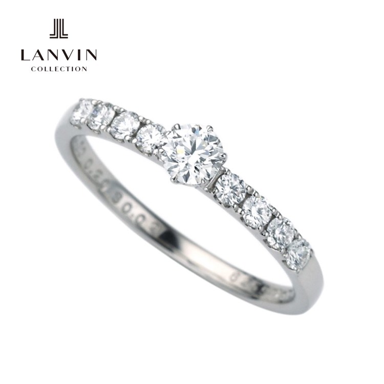 🍀LANVIN COLLECTION 🍀  LANVIN(ランバン)はパリに現存する最も歴史あるブランド。 「エレガンスの代名詞」と呼ばれたデザイナー　ジャンヌ•ランバンのシリーズはワンランク上を目指す人のブライダルジュエリーです。 リングには花嫁の幸福への願い『ランバンブルー』へのオマージュとしてブルーサファイアがセッティングされています💎  #lanvin #ランバン